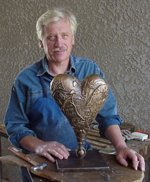 Anton and bronze heart